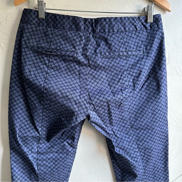 Gap Ultra Skinny Ankle Pants Blue and Black Print Size 6 - Picture 6 of 7